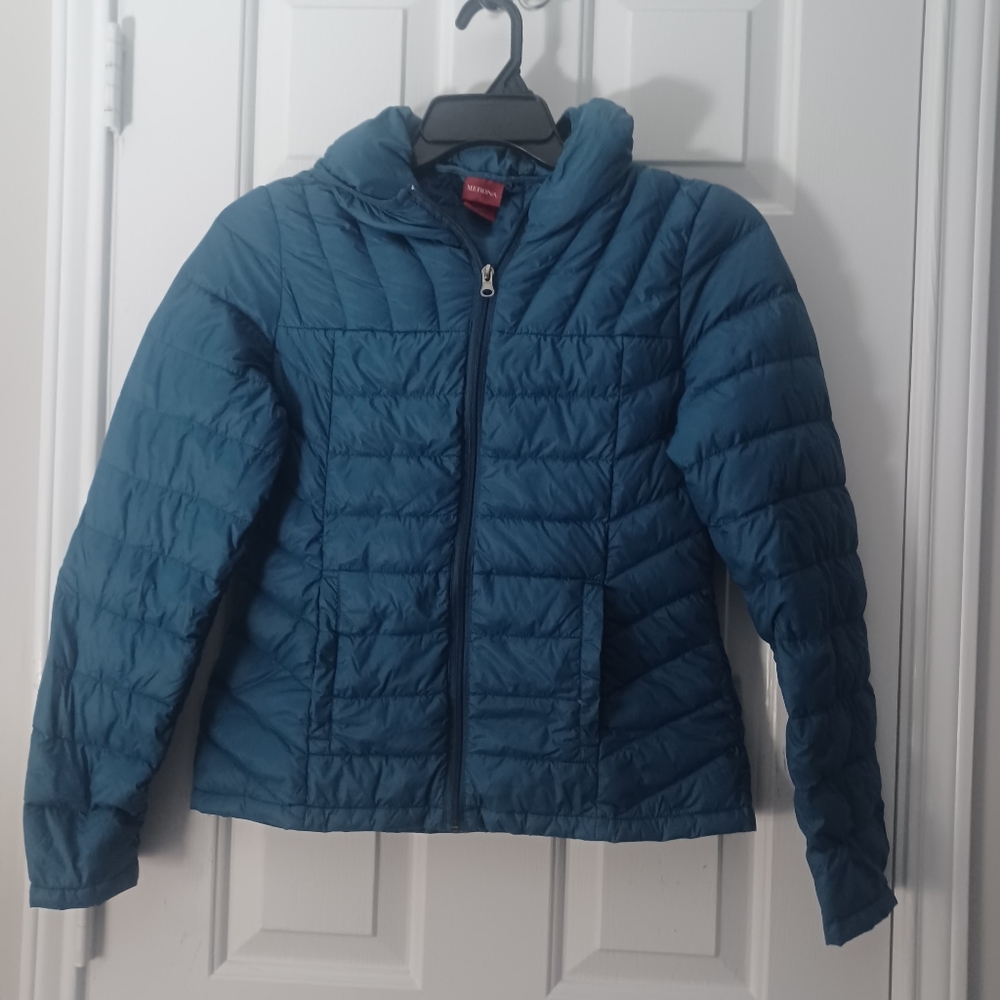 Merona 90% down Hooded Puffer Jacket Sz S